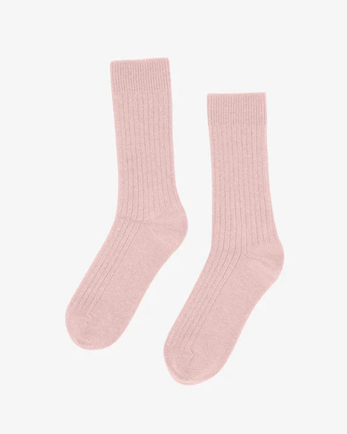 Merino blend ponožky COLORFUL STANDARD - Faded pink